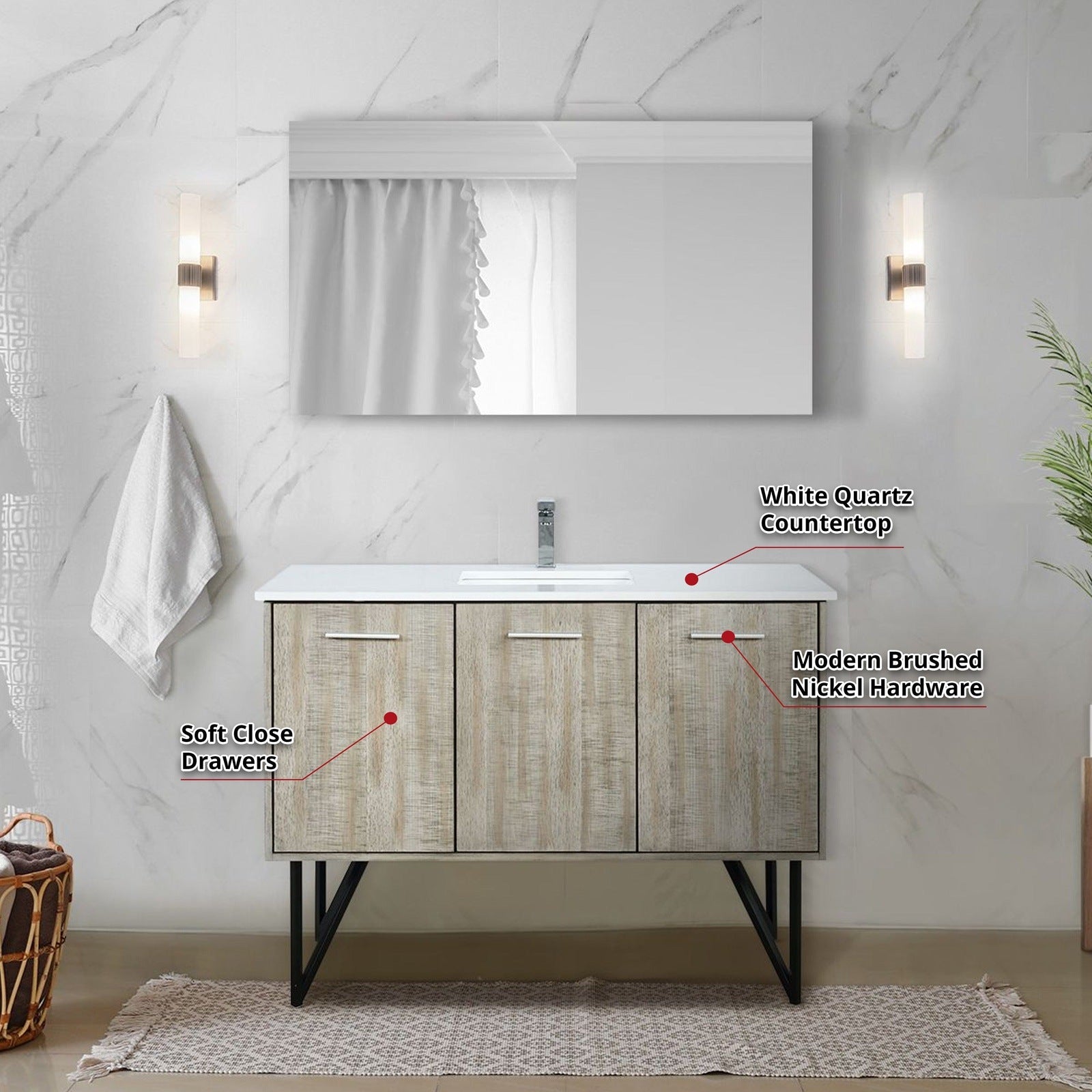 Lancy  48" Bathroom Vanity - Backyard Provider