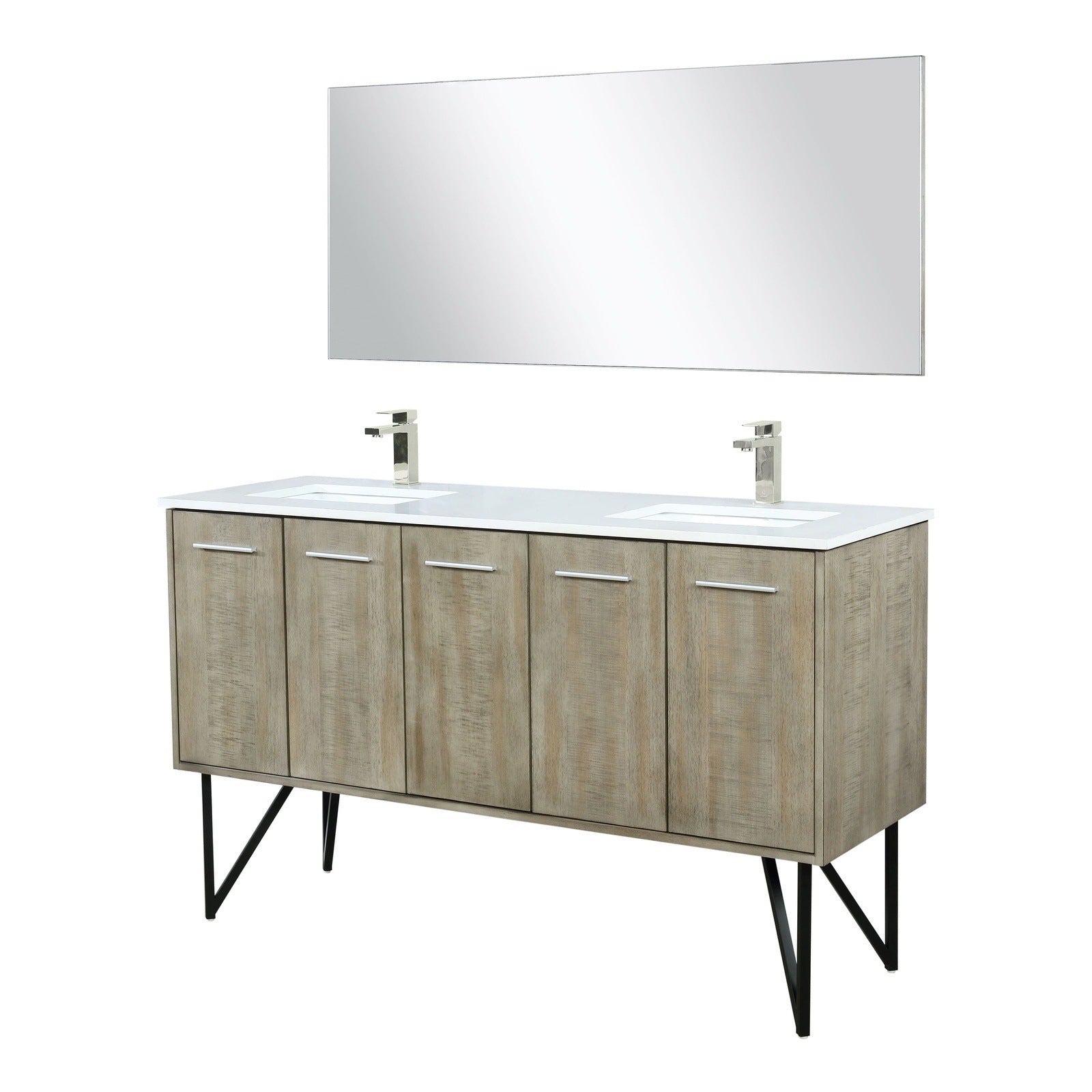 Lancy  60" Double Bathroom Vanity - Backyard Provider