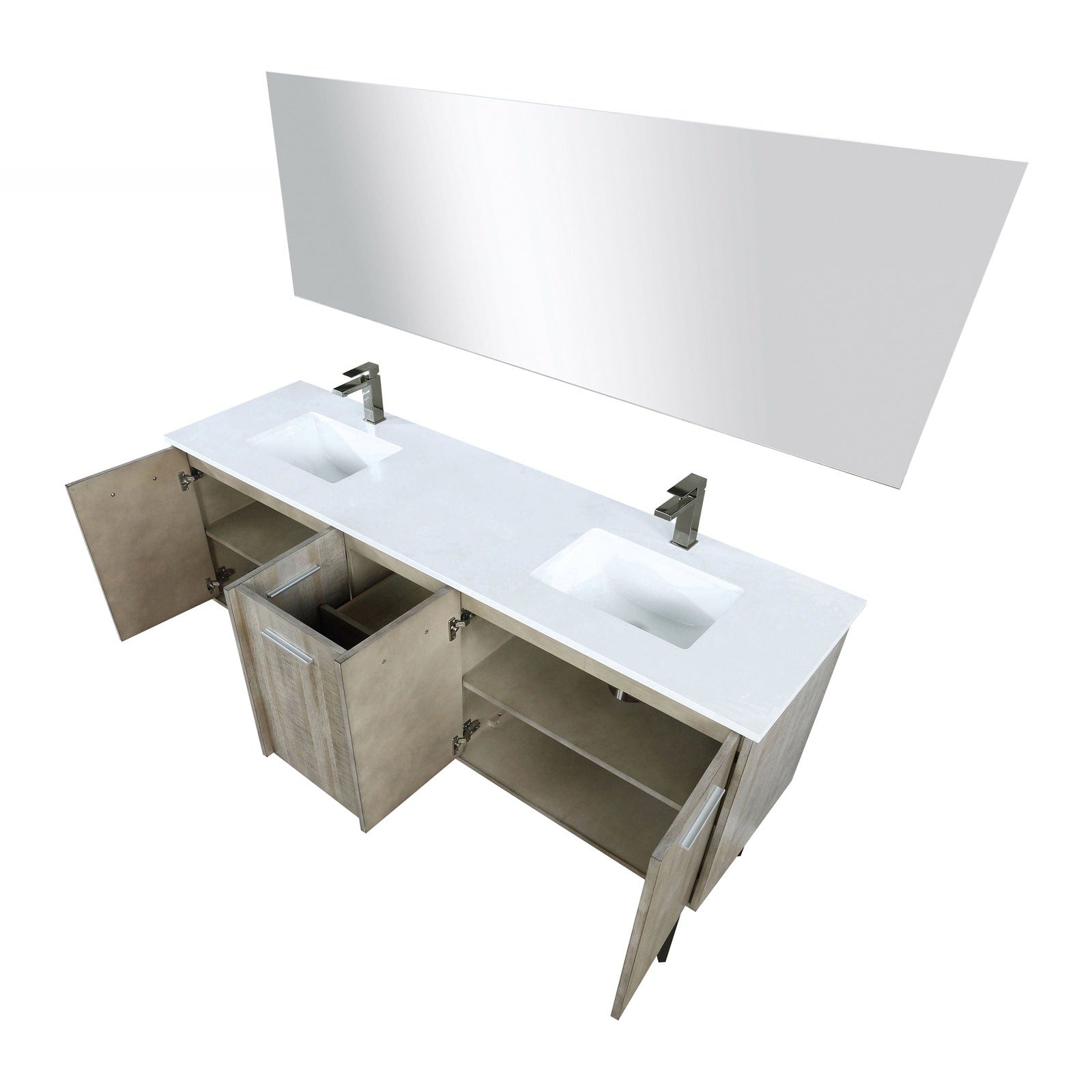 Lancy  72" Double Bathroom Vanity - Backyard Provider