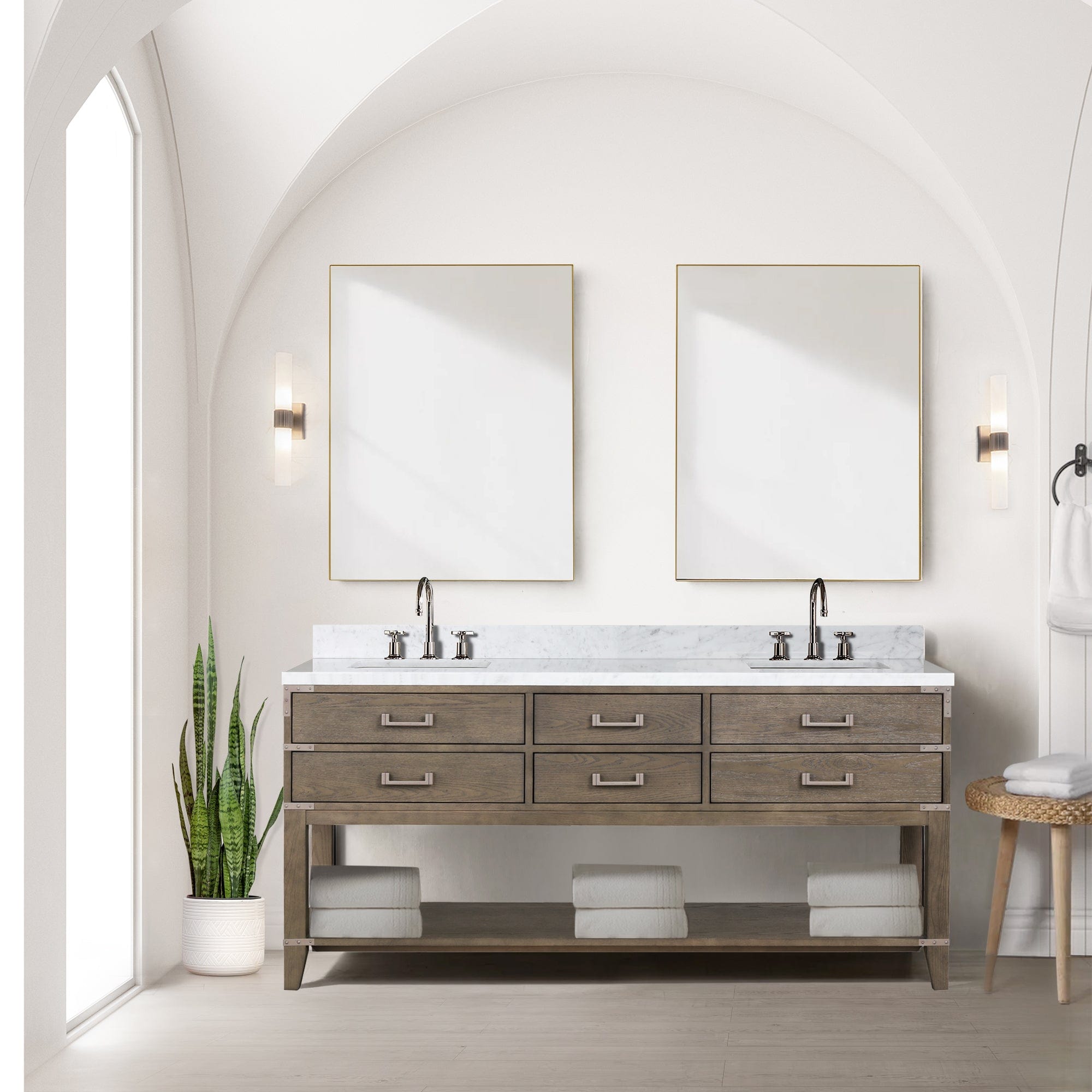 Norwalk 72" x 22" Double Bath Vanity - Backyard Provider