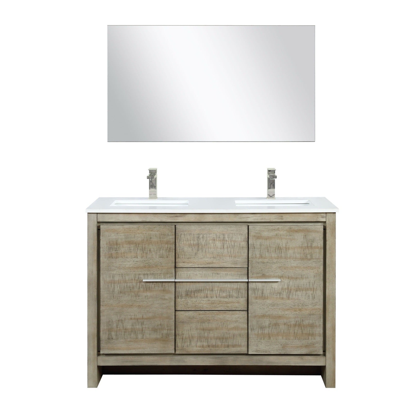 Lafarre 48" Rustic Acacia Double Bathroom Vanity - Backyard Provider