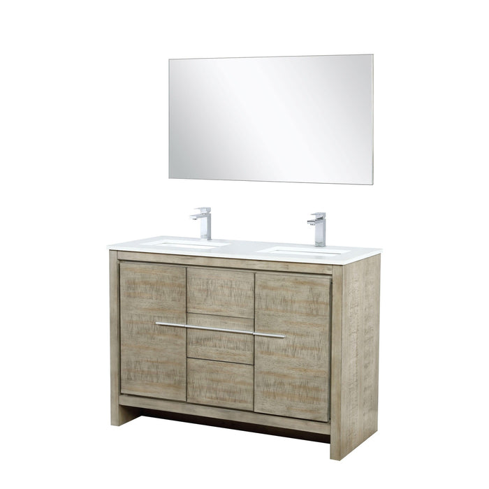 Lafarre 48" Rustic Acacia Double Bathroom Vanity - Backyard Provider