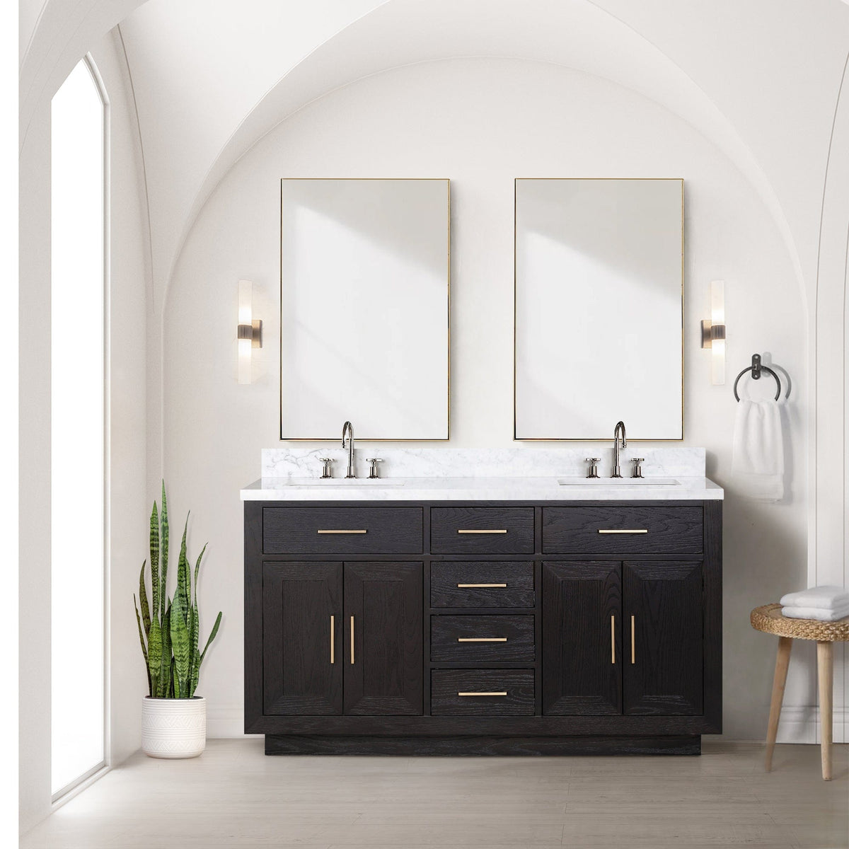 Abbey 60" x 22" Double Bath Vanity - Backyard Provider