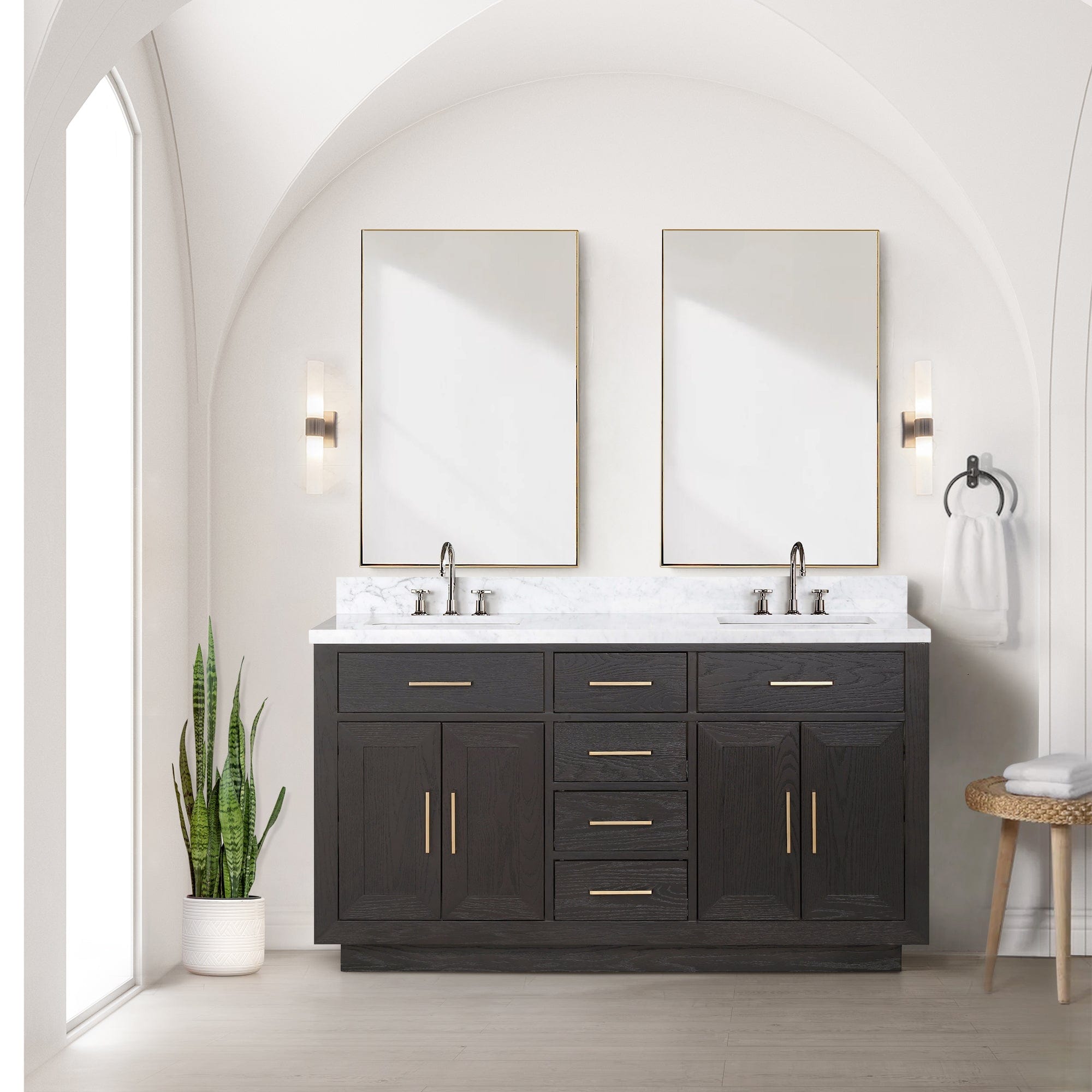 Abbey 60" x 22" Double Bath Vanity - Backyard Provider