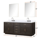 Abbey 84" x 22" Double Bath Vanity - Backyard Provider