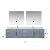 Geneva  84" x 22" Double Bath Vanity - Backyard Provider