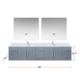 Geneva  84" x 22" Double Bath Vanity - Backyard Provider