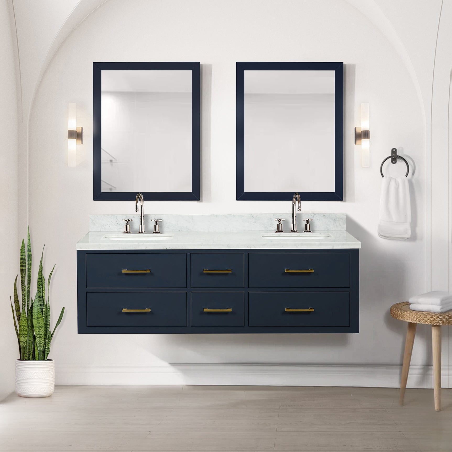 Castor 60" x 22"Double Bath Vanity - Backyard Provider