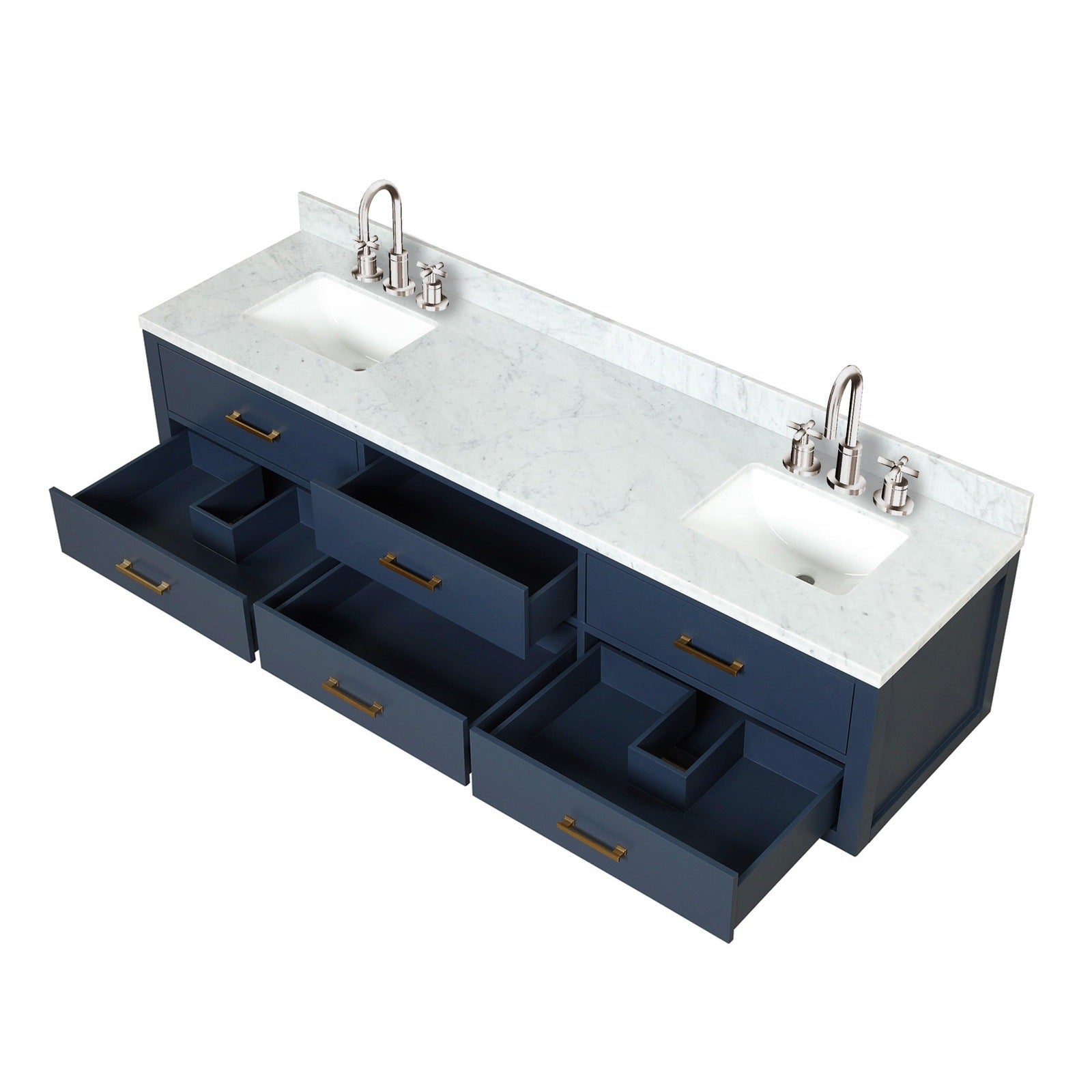 Castor 80" x 22" Double Bath Vanity - Backyard Provider