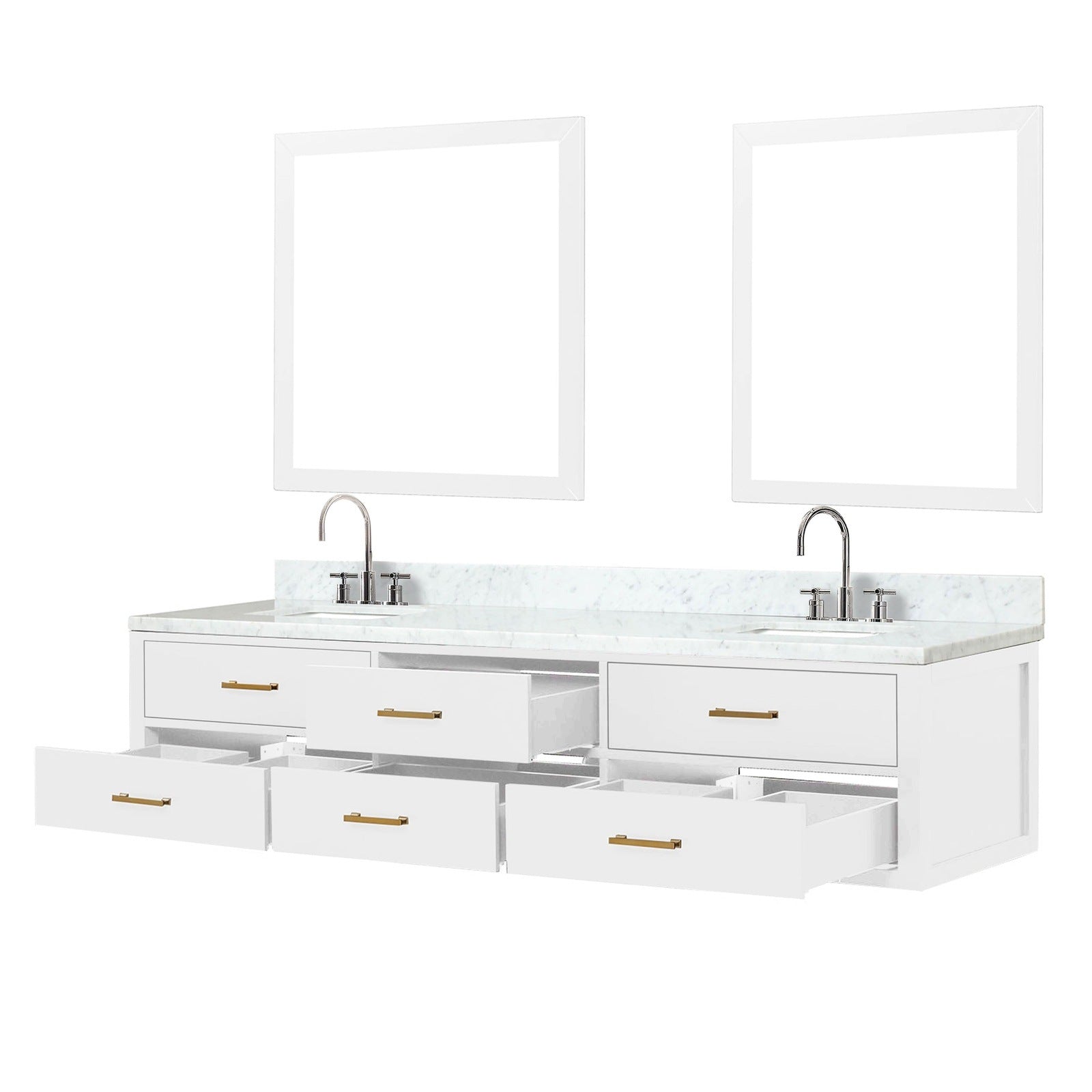 Castor 84" x 22" Double Bath Vanity - Backyard Provider