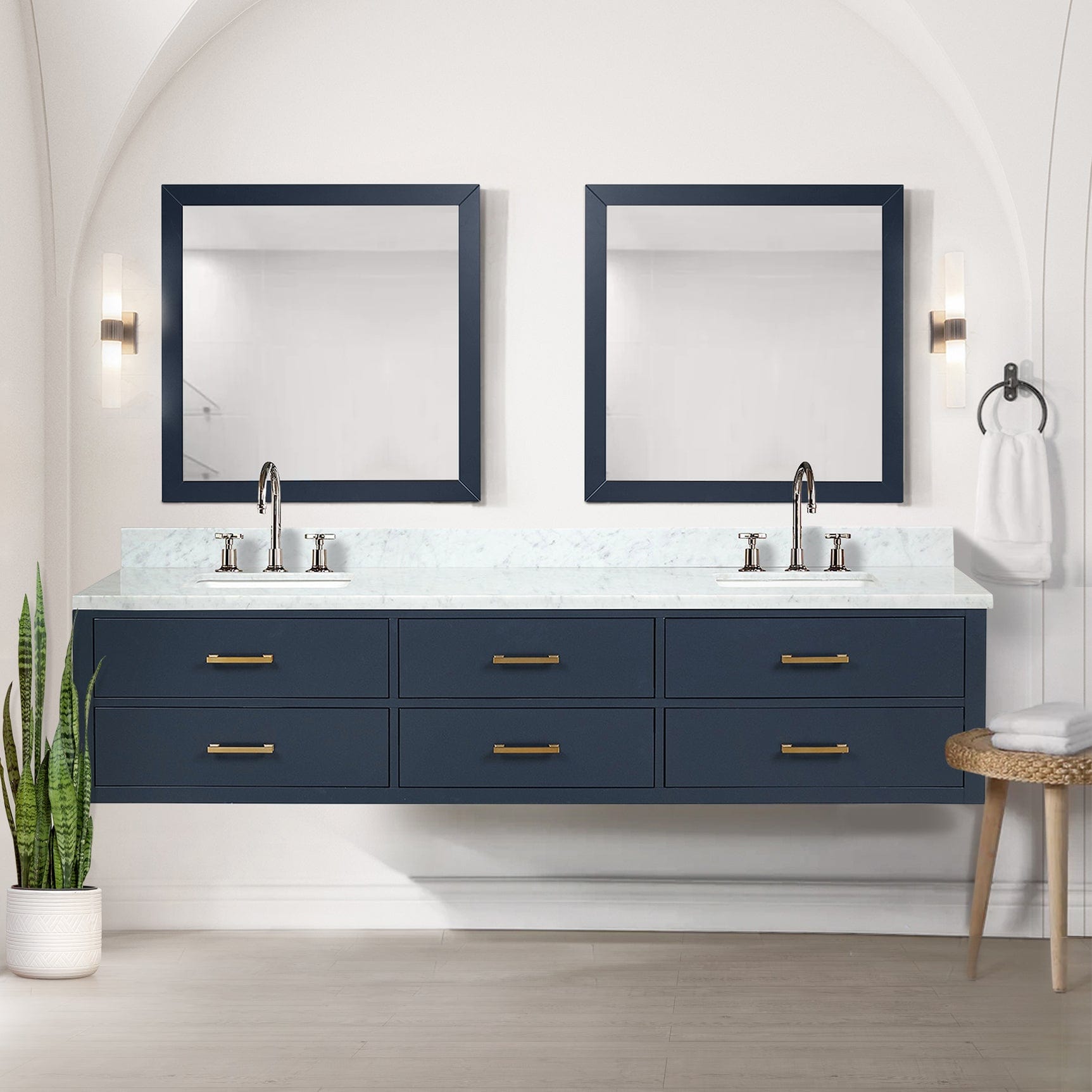 Castor 84" x 22" Double Bath Vanity - Backyard Provider