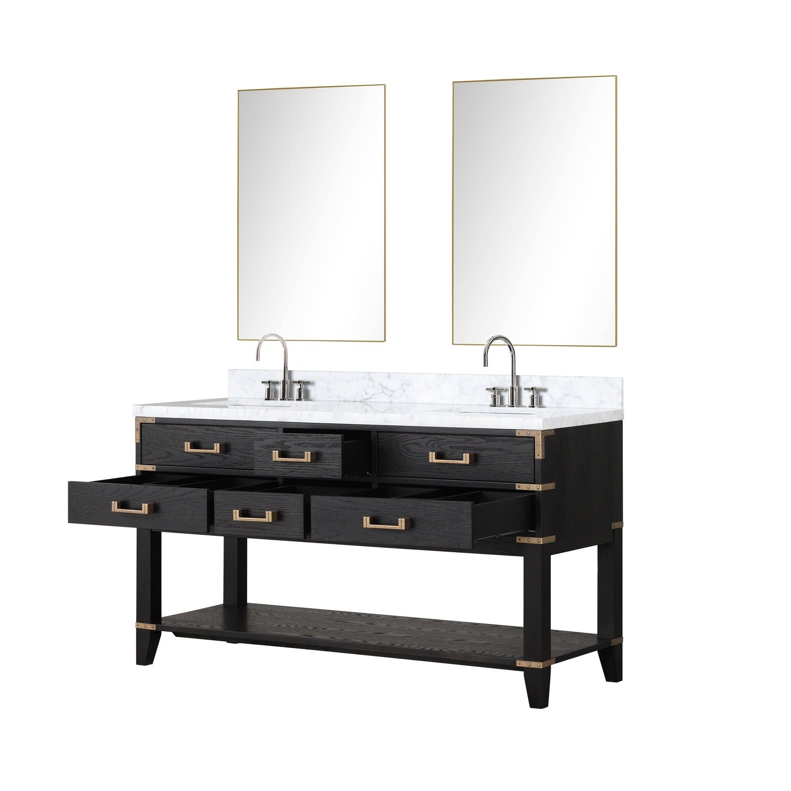 Norwalk 60" x 22" Double Bath Vanity - Backyard Provider