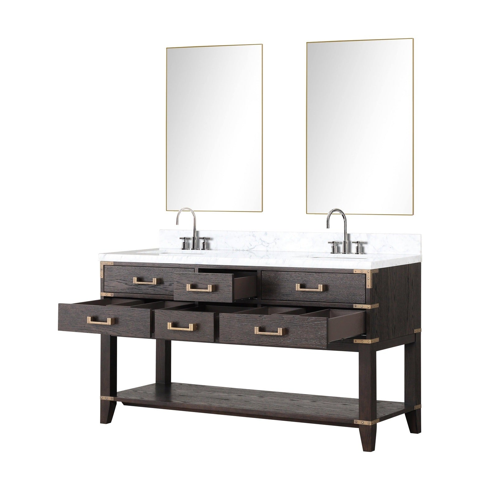 Norwalk 60" x 22" Double Bath Vanity - Backyard Provider