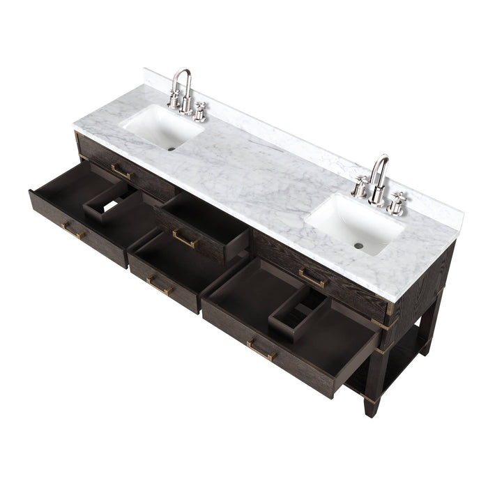 Norwalk 80" x 22" Double Bath Vanity - Backyard Provider