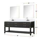 Norwalk 80" x 22" Double Bath Vanity - Backyard Provider