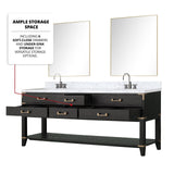 Norwalk 80" x 22" Double Bath Vanity - Backyard Provider