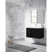 Lucena Bath 64" Décor Cristal Double Floating Vanity in White / Black / Grey - Backyard Provider