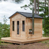 Canadian Timber Georgian CTC88W Traditional Outdoor Cabin Sauna by Dundalk Leisurecraft