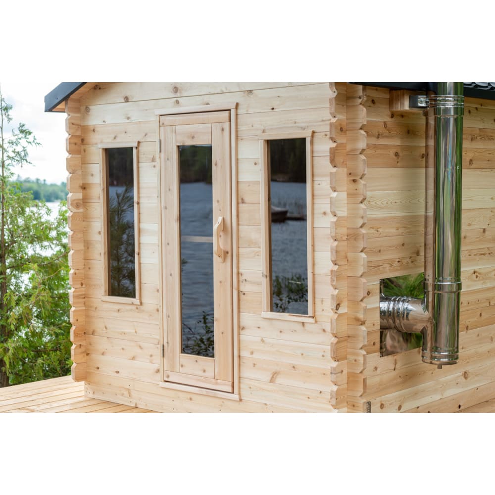 Canadian Timber Georgian CTC88W Traditional Outdoor Cabin Sauna by Dundalk Leisurecraft