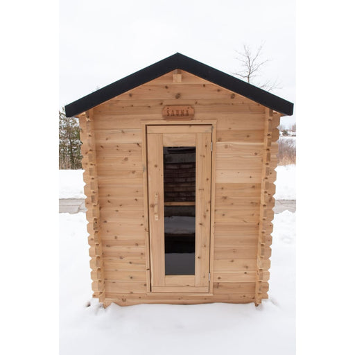 Canadian Timber Granby CTC66W 2-3 Person Traditional Outdoor Cabin Sauna by Dundalk Leisurecraft