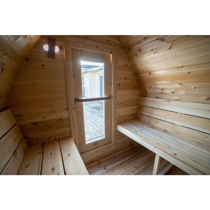 Canadian Timber MiniPod CTC77MW 2-4 Person Traditional Outdoor Sauna by Dundalk Leisurecraft