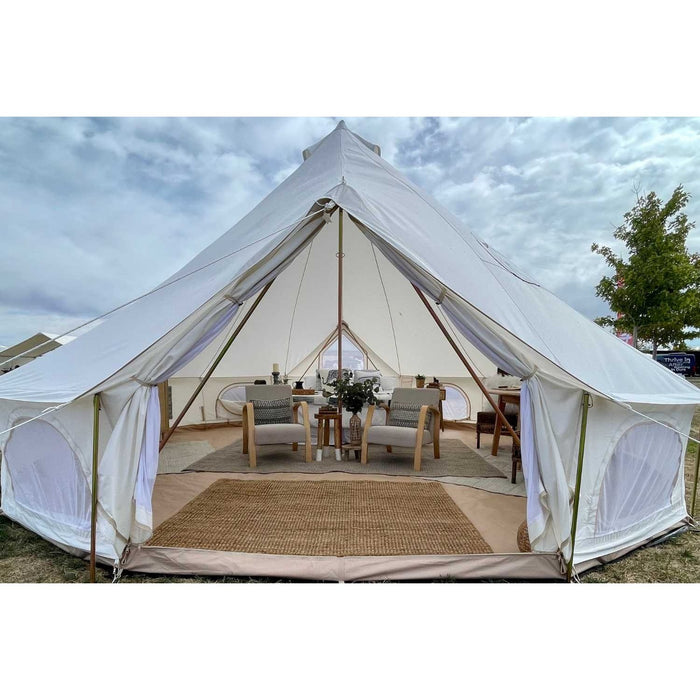 19' (6M) Zephyr™ Tent Cabin | Canvas Bell Tent - Backyard Provider