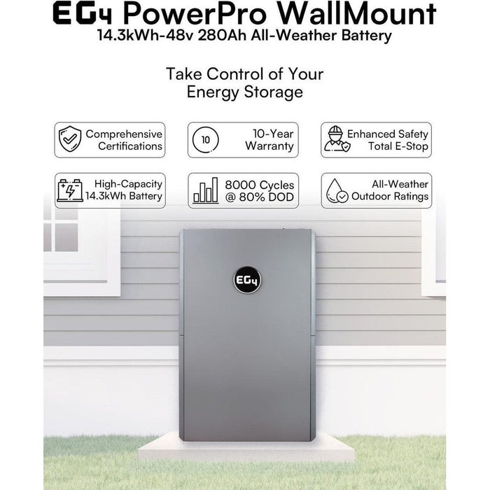 EG4 Complete Hybrid Solar Kit - EG4 PowerPro ESS | 12 kW AC Output | Up To 45 kWh Battery Backup Kit-E0007