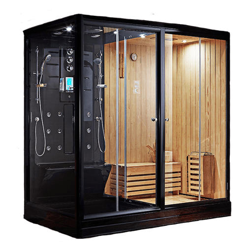 Sauna Hammam COMBI SAUNA SHOWER HAMMAM BOREAL® SH220-D BLACK EDITION - RIGHT PREORDER JUNE 2023