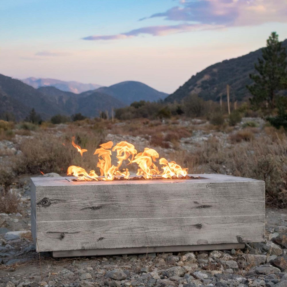Coronado Wood Grain Fire Pit Ivory LifeStyle