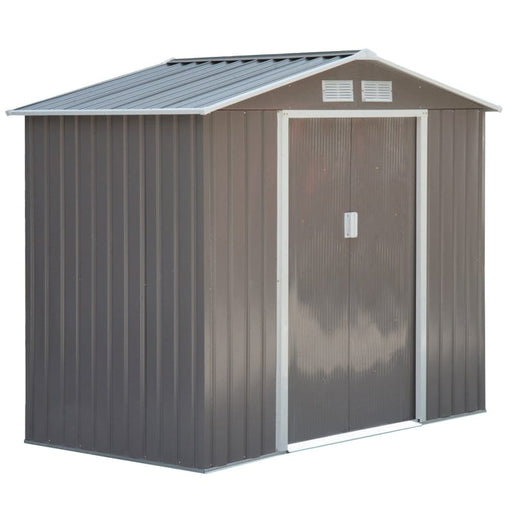 Outsunny 7' x 4' x 6' Outdoor Storage Shed - 845-030GY