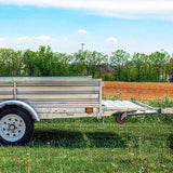 DK2 5FT X 7FT Single Axle Utility Trailer Kit - Galvanized