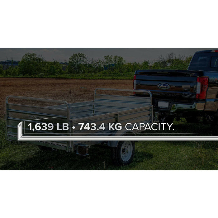 DK2 5FT X 7FT Single Axle Utility Trailer Kit with Drive Up Gate- Galvanized
