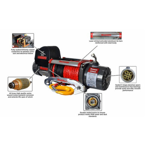 DK2 9,500LB Samurai Series High Speed Winch