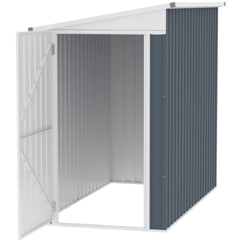 Outsunny 4' x 8' Steel Garden Storage Shed - 845-692V01