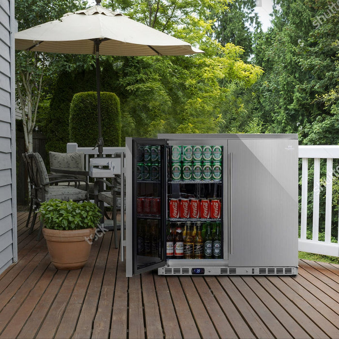 KingsBottle 53 Heating Glass 3 Door Large Beverage Refrigerator - KBU328M