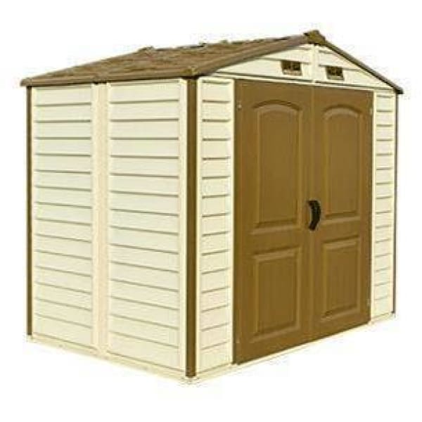Duramax 8' x 6' StoreAll Vinyl Shed with Foundation 30115 - Backyard Provider