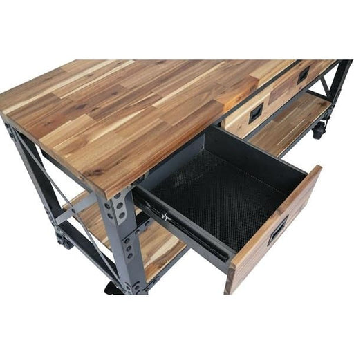 Duramax Darby 72" Metal & Wood Kitchen Island Desk w/ Drawers 68051 - Backyard Provider