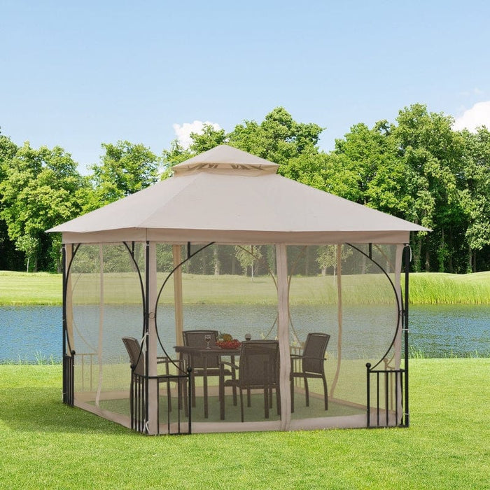 Outsunny 10' x 10' Outdoor Gazebo Canopy - 84C-005V01