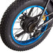 Ecotric 20inch black Portable and folding fat bike model Dolphin - C-DOL20LED-MBL-Z