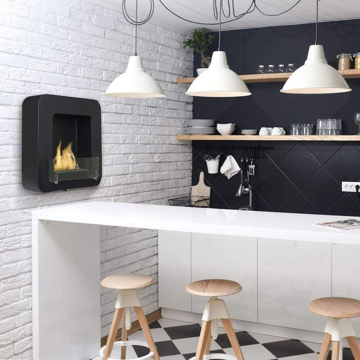 Eco-Feu Cosy 21-Inch Wall Mounted / Free Standing Ethanol Fireplace