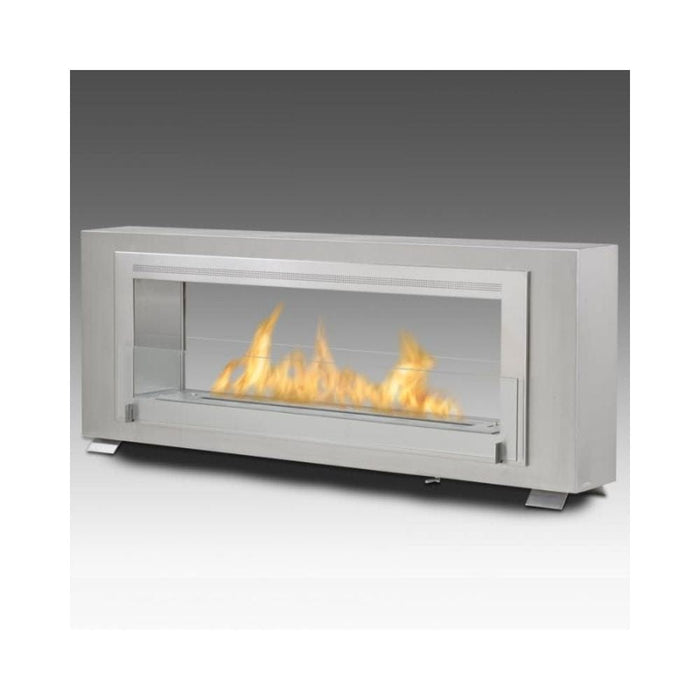 Eco-Feu Santa Cruz 63-Inch Built-in/Free Standing See-Through Ethanol Fireplace