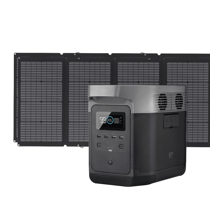 EcoFlow DELTA Max 2000 + 220W Solar Panel - TMR310-MS430-US