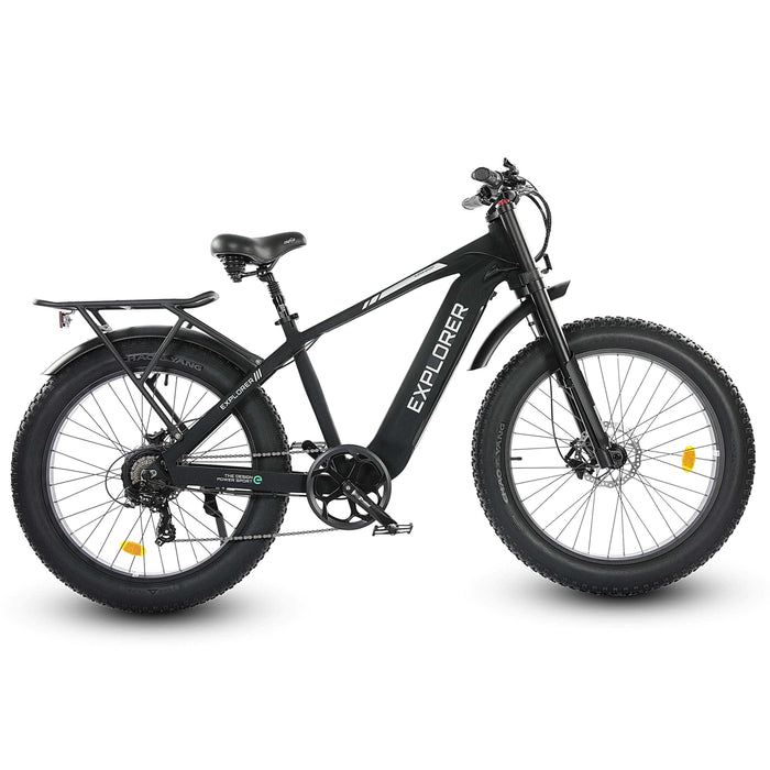 Ecotric Explorer 26 inches 48V Fat Tire Electric Bike with Rear Rack - EXP-MB