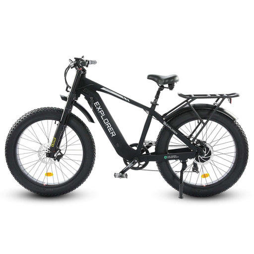 Ecotric Explorer 26 inches 48V Fat Tire Electric Bike with Rear Rack - EXP-MB