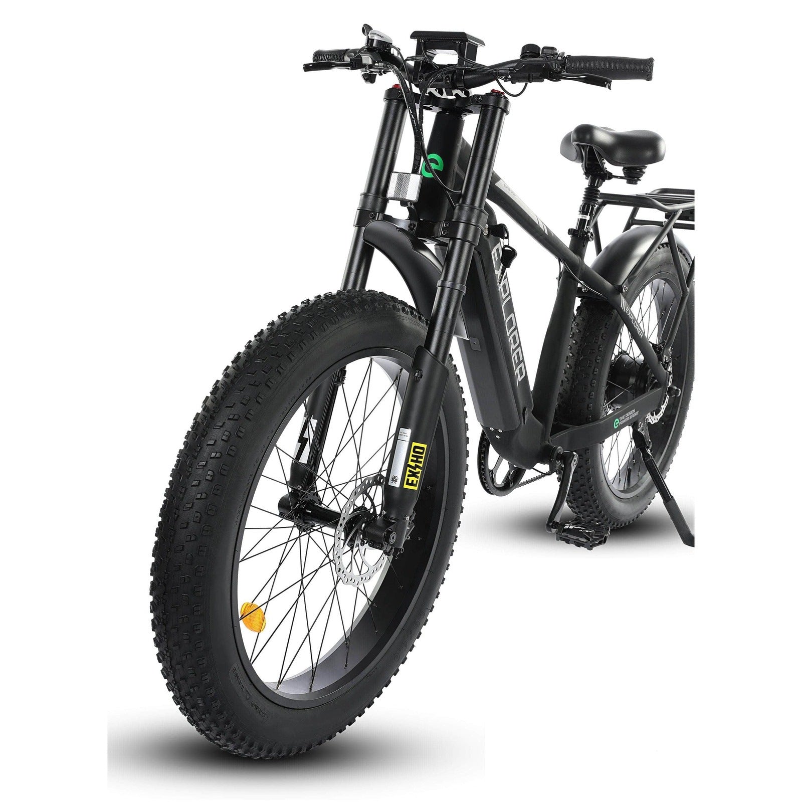 Ecotric Explorer 26 inches 48V Fat Tire Electric Bike with Rear Rack - EXP-MB