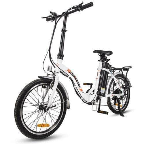 Ecotric Starfish 20" 350W Lightweight Electric City Bike - C-STA20LED-W-Z