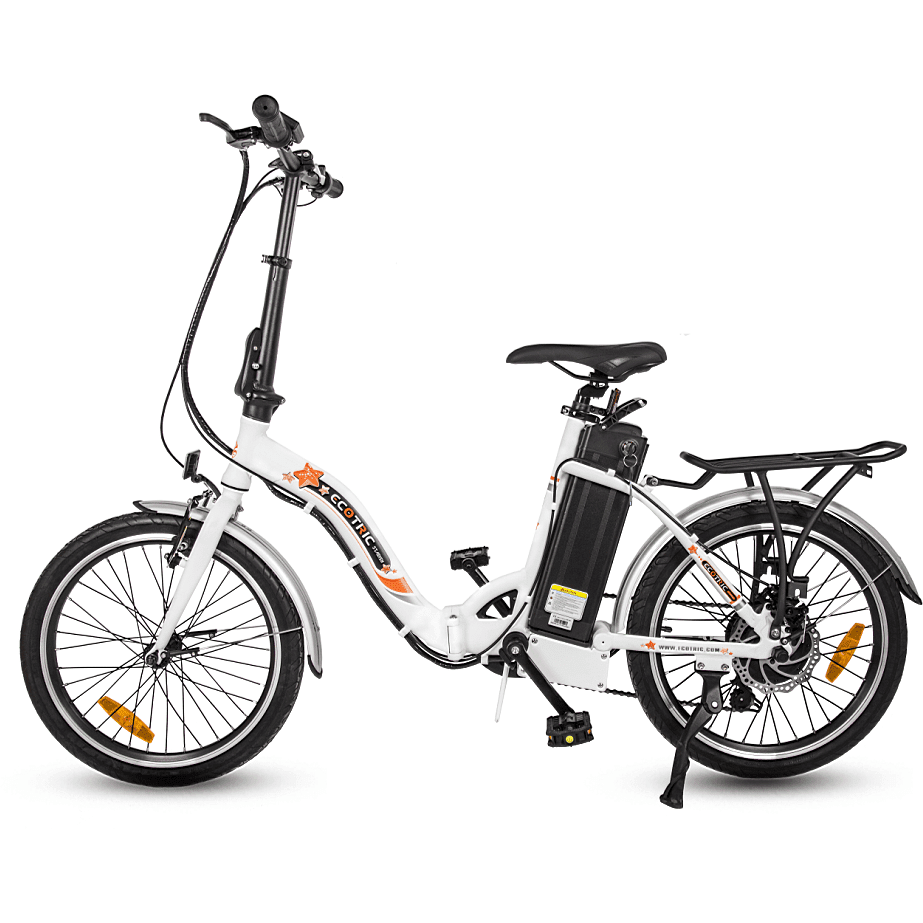 Ecotric Starfish 20" 350W Lightweight Electric City Bike - C-STA20LED-W-Z