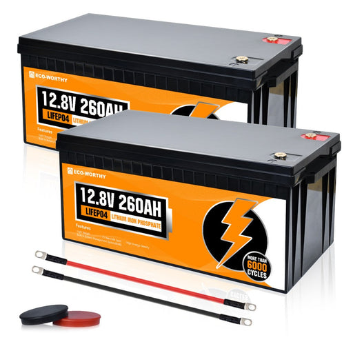 Eco-Worthy LiFePO4 12V 260Ah Lithium Iron Phosphate Battery