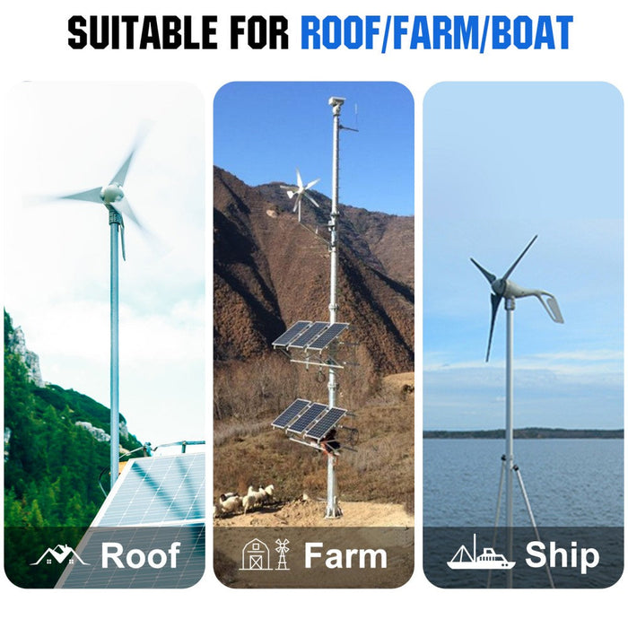 Eco-Worthy 500W 600W 12V 400W Wind+1/2x 100W Solar Solar Wind Hybrid Kit