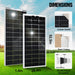 Eco-Worthy 780W 12V 4x Bifacial 195W Complete MPPT Off Grid Solar Kit